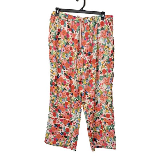 Summersalt x Rifle Paper Women's Floral Print Pajama Set Size Large - Picture 4 of 6